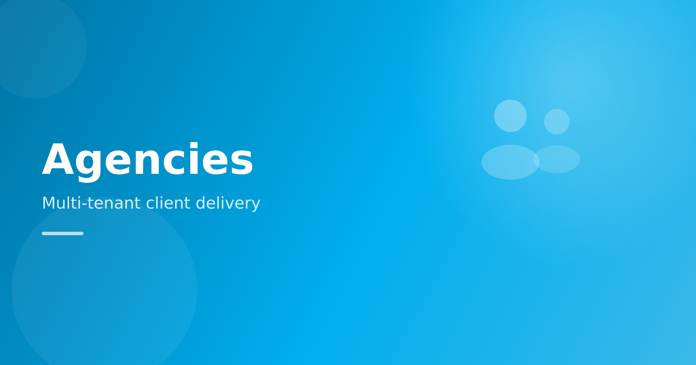 Agencies and multi-tenant delivery
