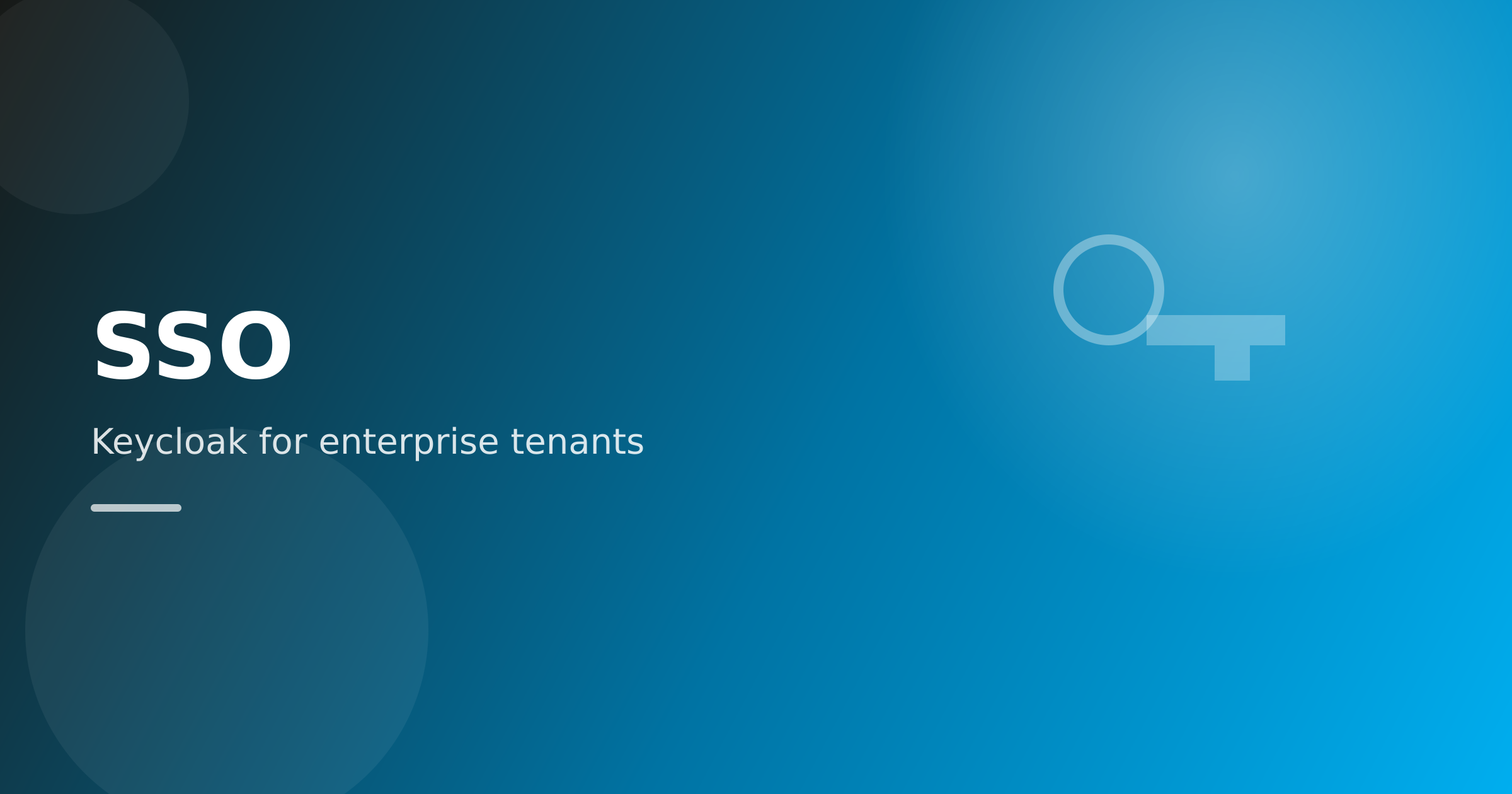 Keycloak SSO for tenants